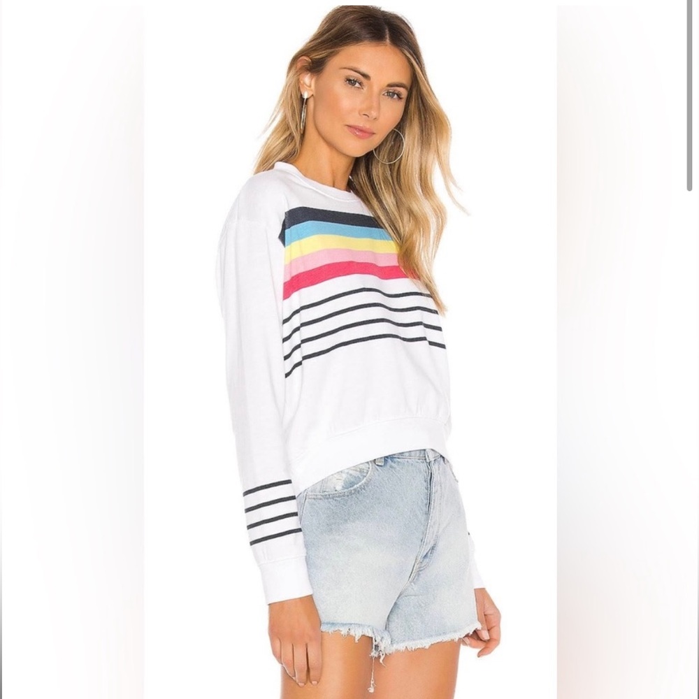 Sunset crop blouson sweater/ pullover